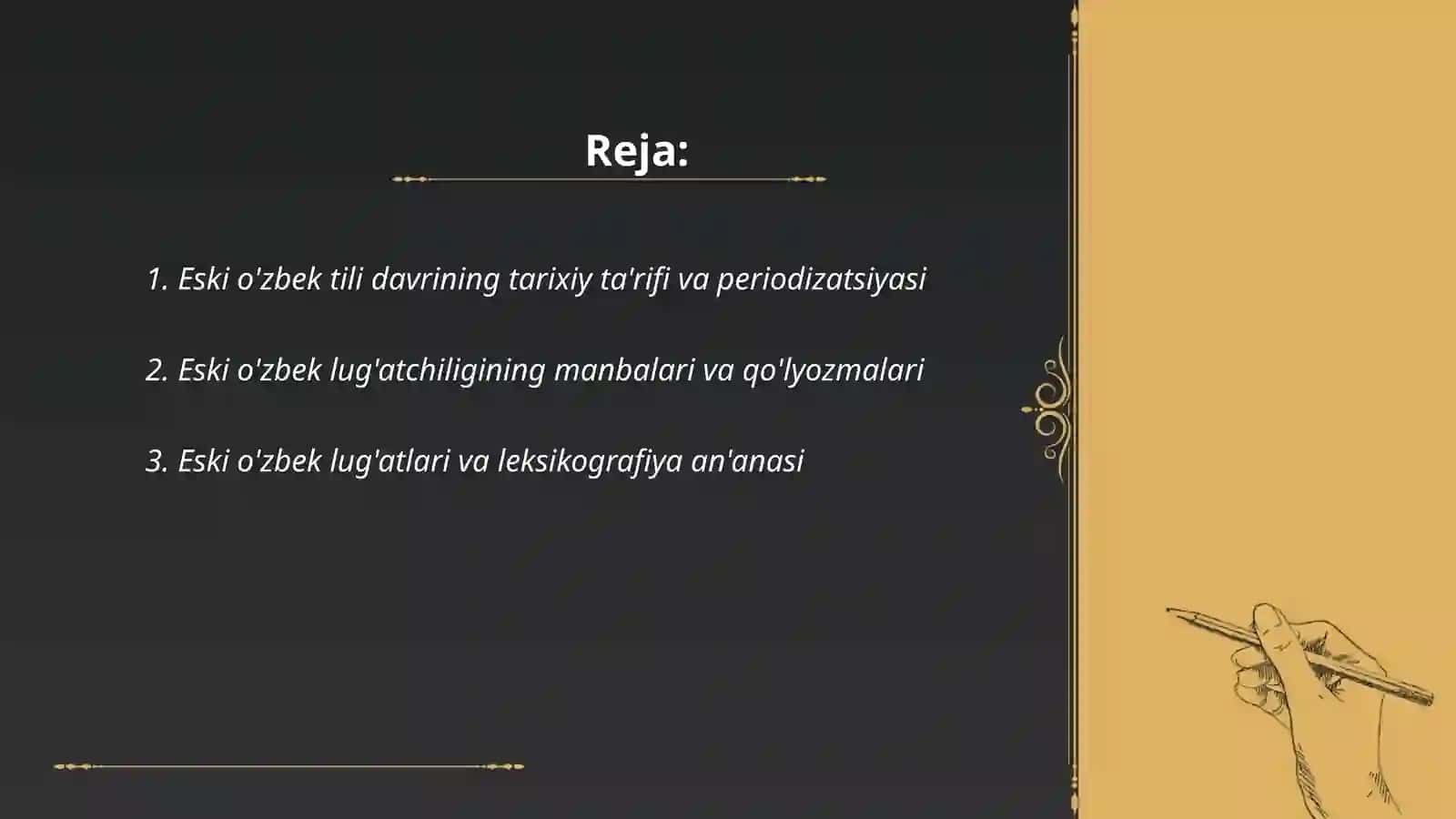 Eski o'zbek tili davri 2