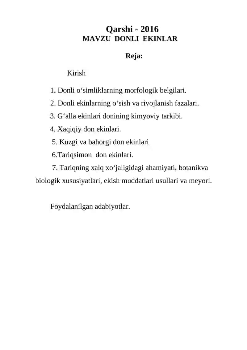 Donli ekinlar 2