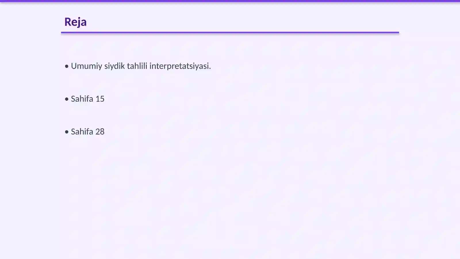 Umumiy siydik tahlili interpretatsiyasi 2