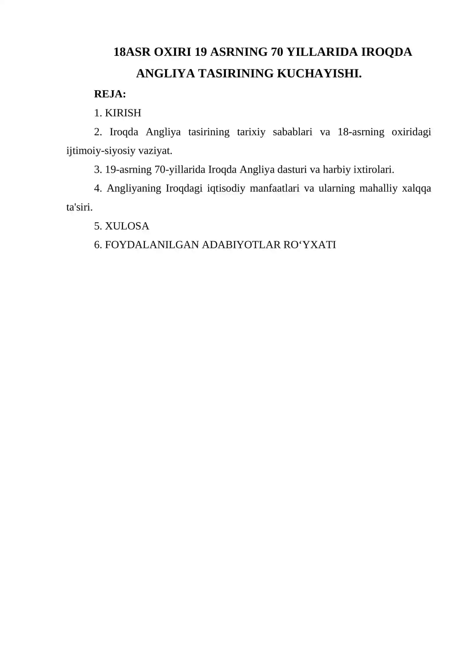 18ASR OXIRI 19 ASRNING 70 YILLARIDA IROQDA ANGLIYA TASIRINING KUCHAYISHI 2
