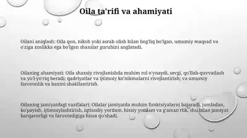 Oila Va Uning Funksiyalari 2