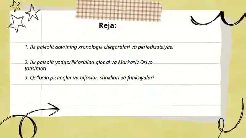 Ilk paleolit davri va uning yodgorliklari 2