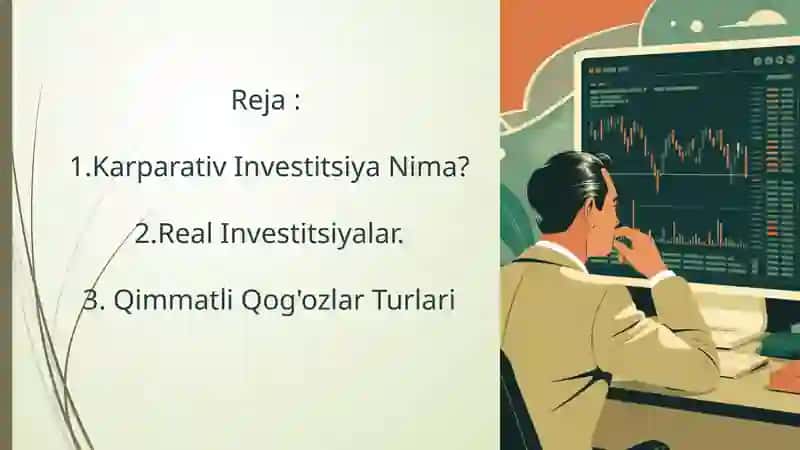 Karparativ Investitsiyalar va Ularning Turlari 2