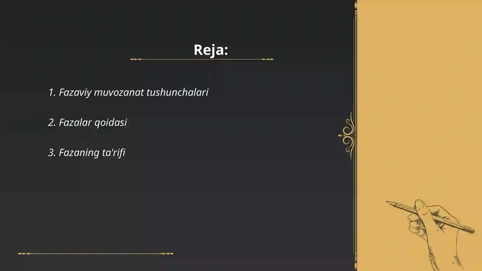 Fazaviy muvozanatning asosiy tushunchalari 2