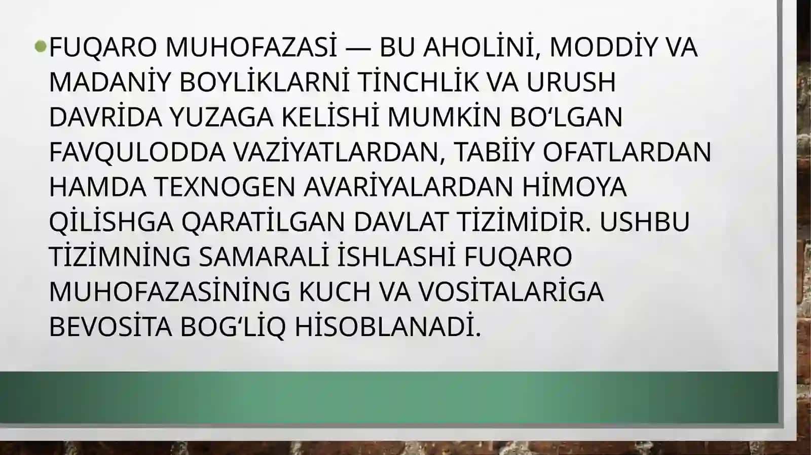 Fuqaro muhofazasining kuch va vositalari 2