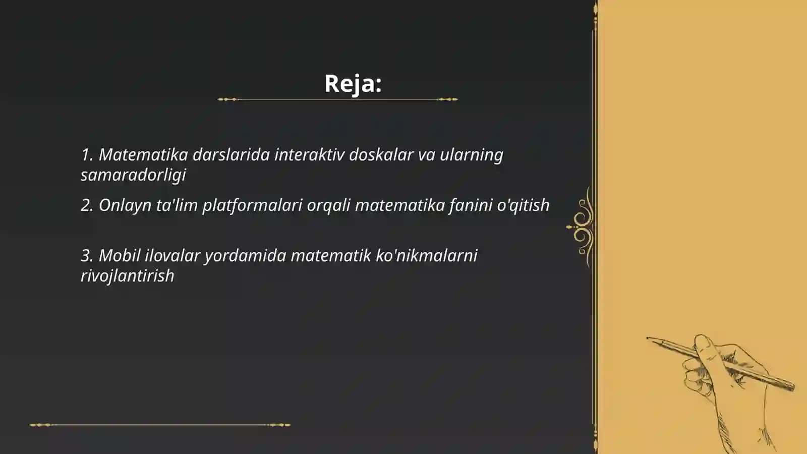 Ta'limning zamonaviy axborot kommunikatsiya texnologiyalari va ulardan matematika fanini o'qitishda foydalanish imkoniyatlari 2