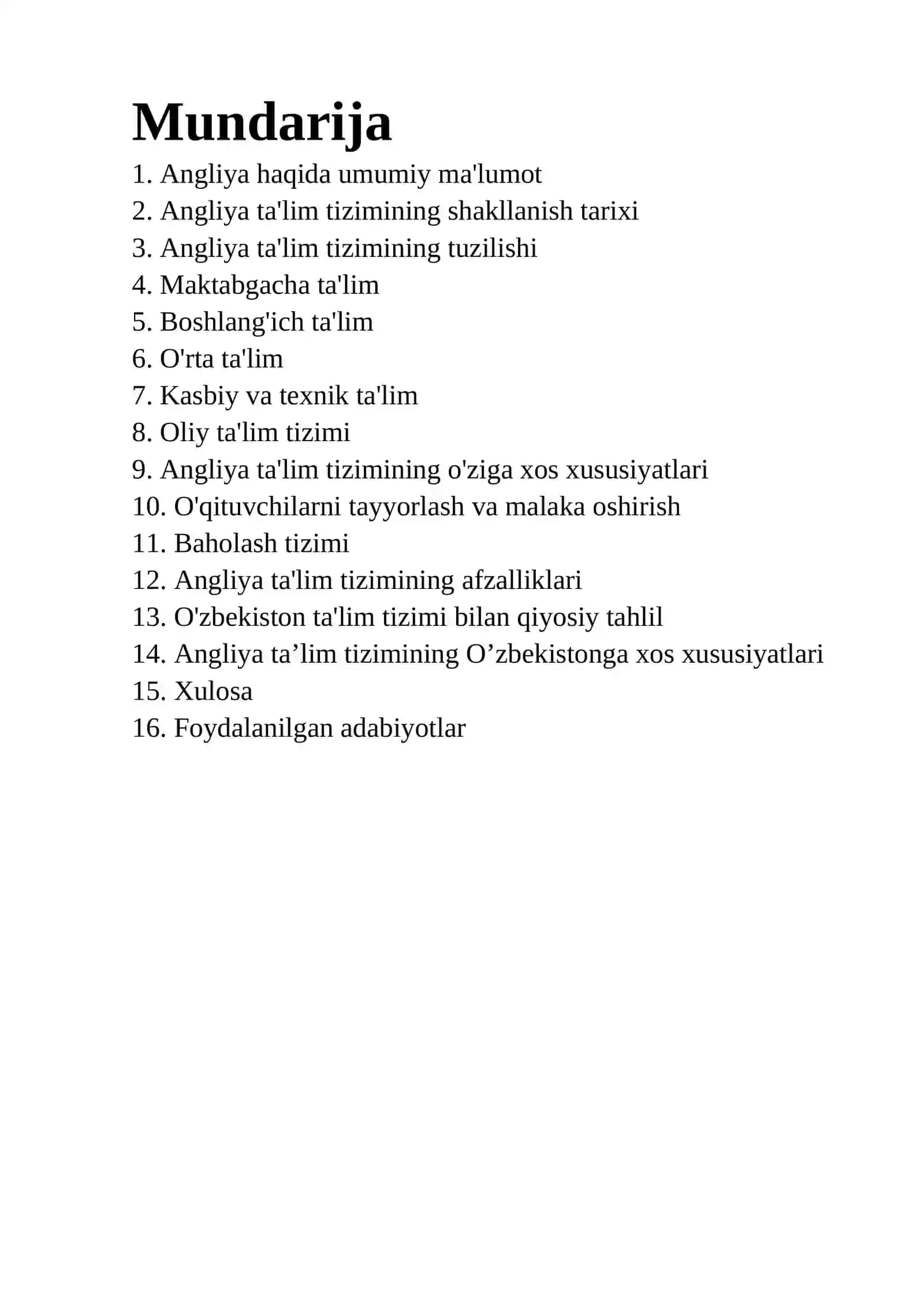 Angliya ta'lim tizimi 2