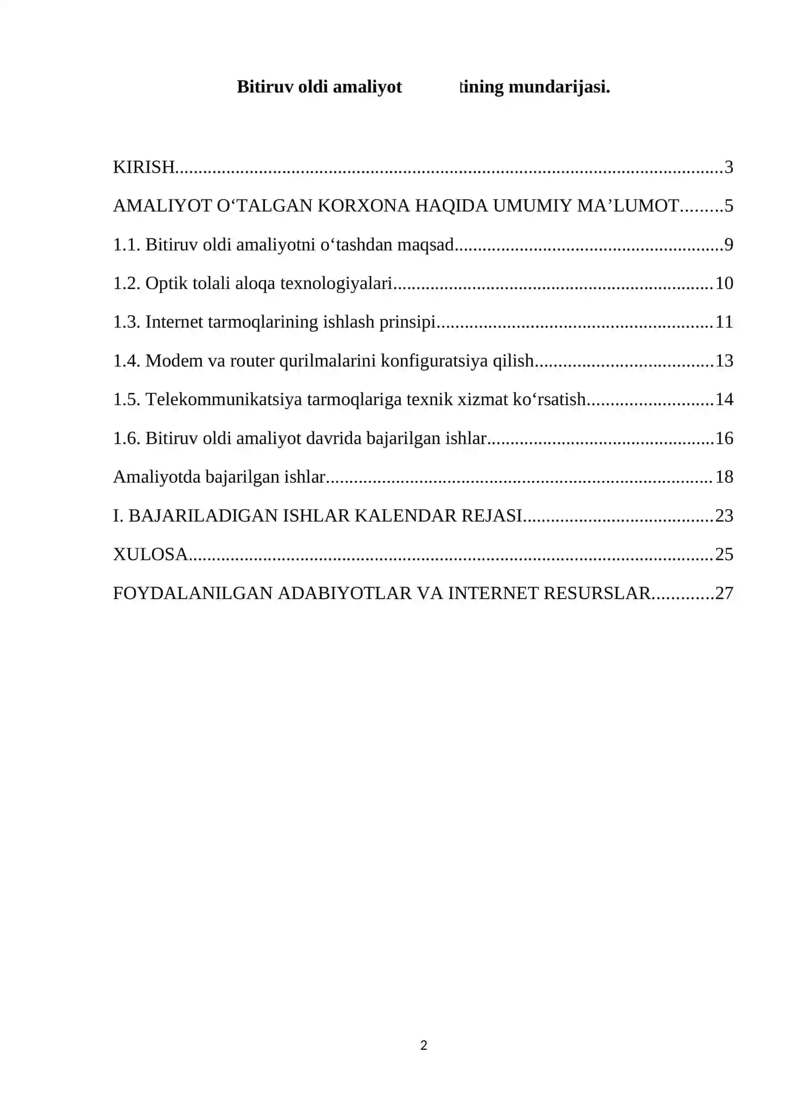 BITIRUV OLDI AMALIYOTI HISOBOTI 2