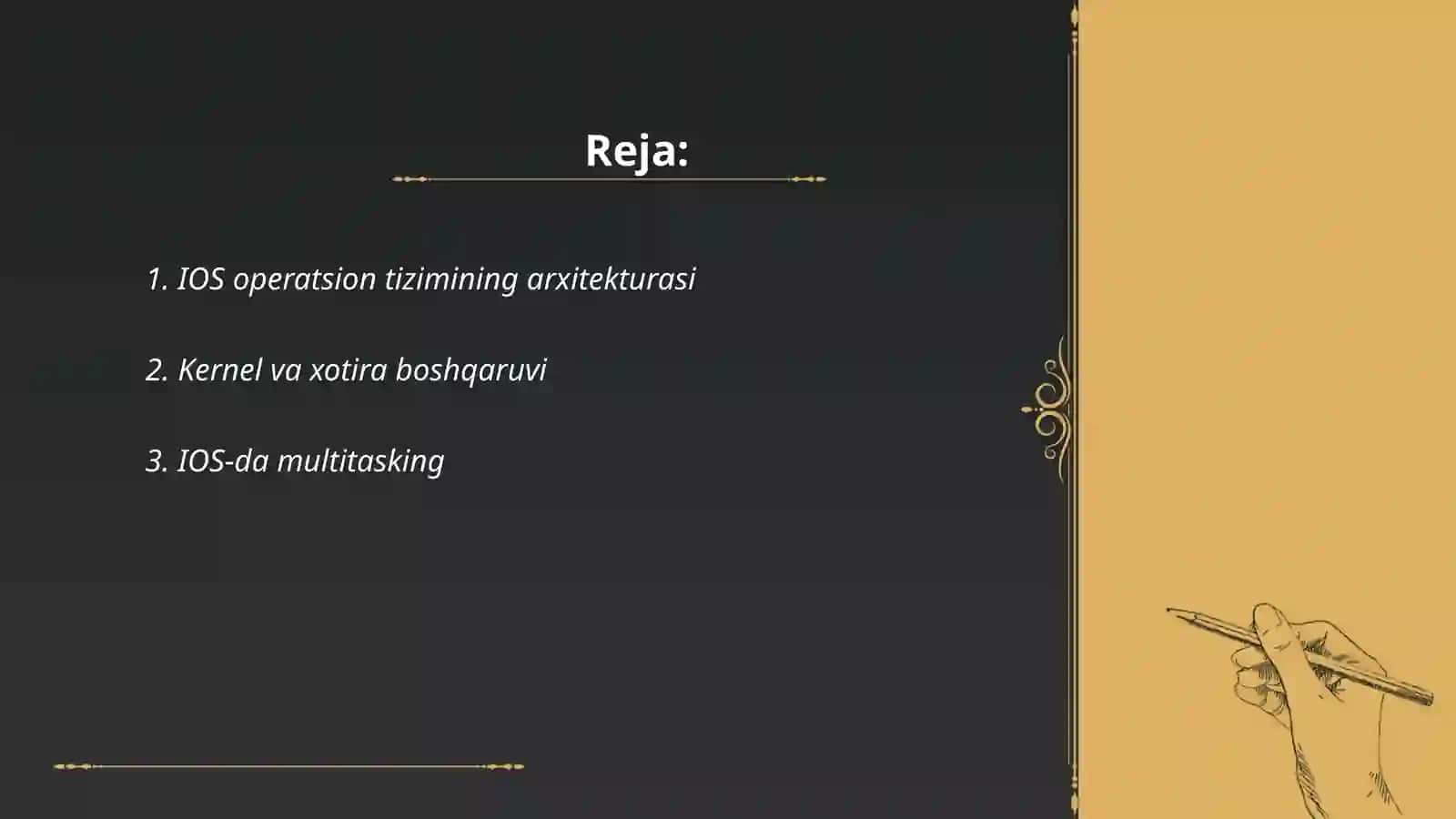 IOS operatsion tizimining ishlash printsipi 2