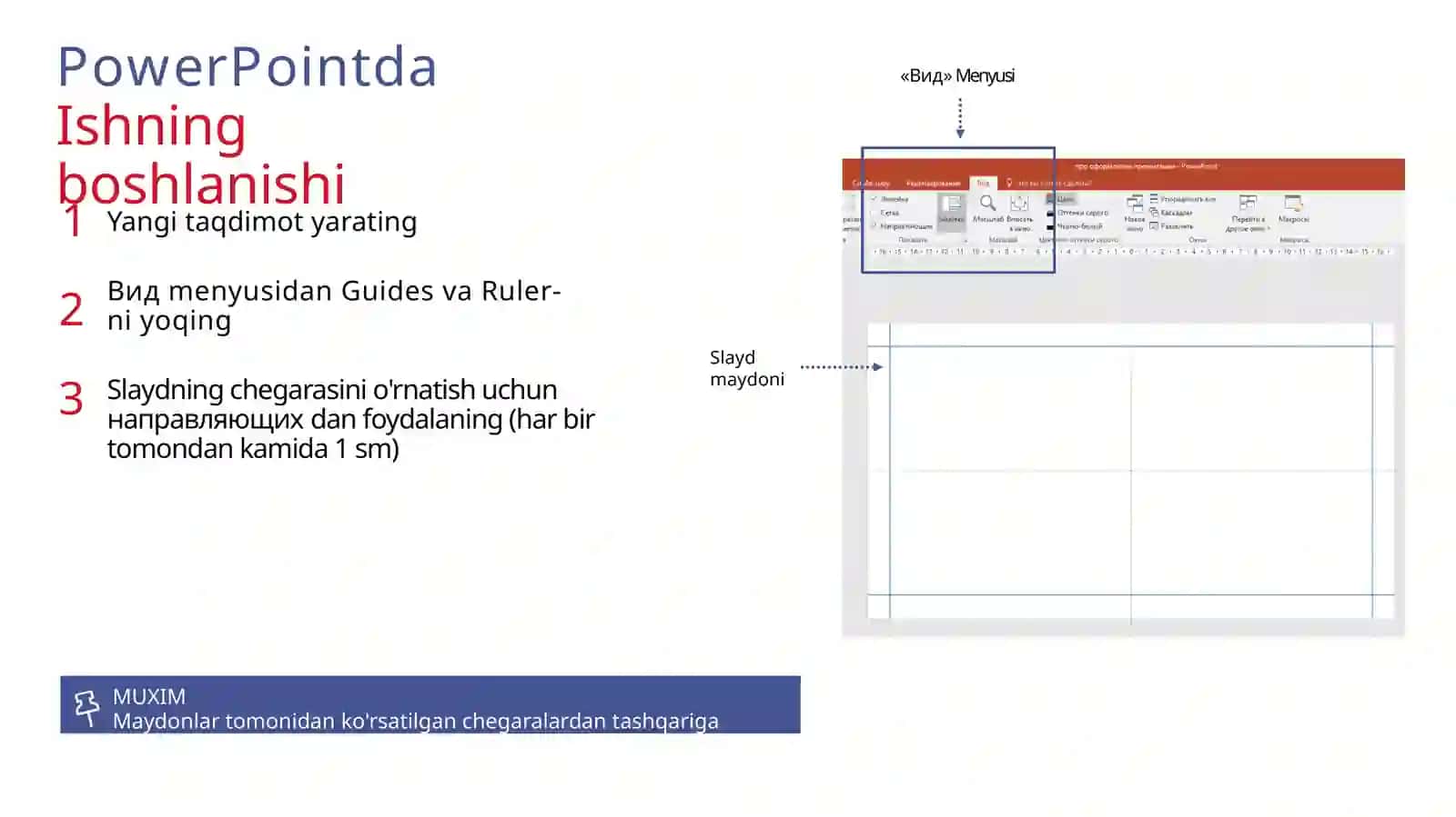 POWER POINT Taqdimot tayorlash tizimi 2