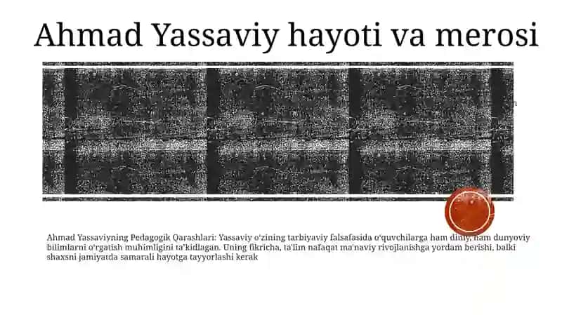 Ahmad Yassaviyning Pedagogik Qarashlari 2