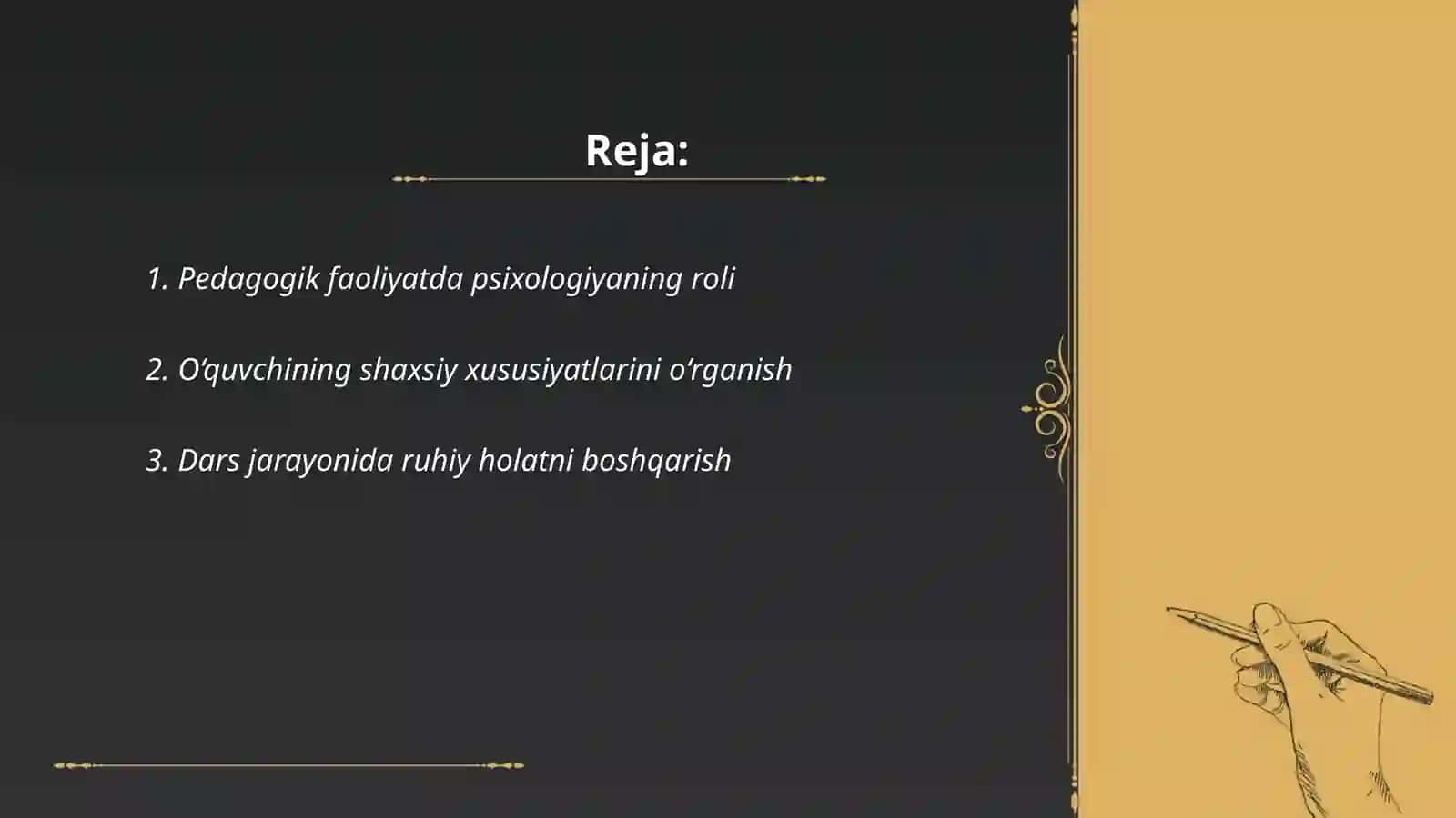 Pedagog faoliyatida psixologiyani oʻrni 2