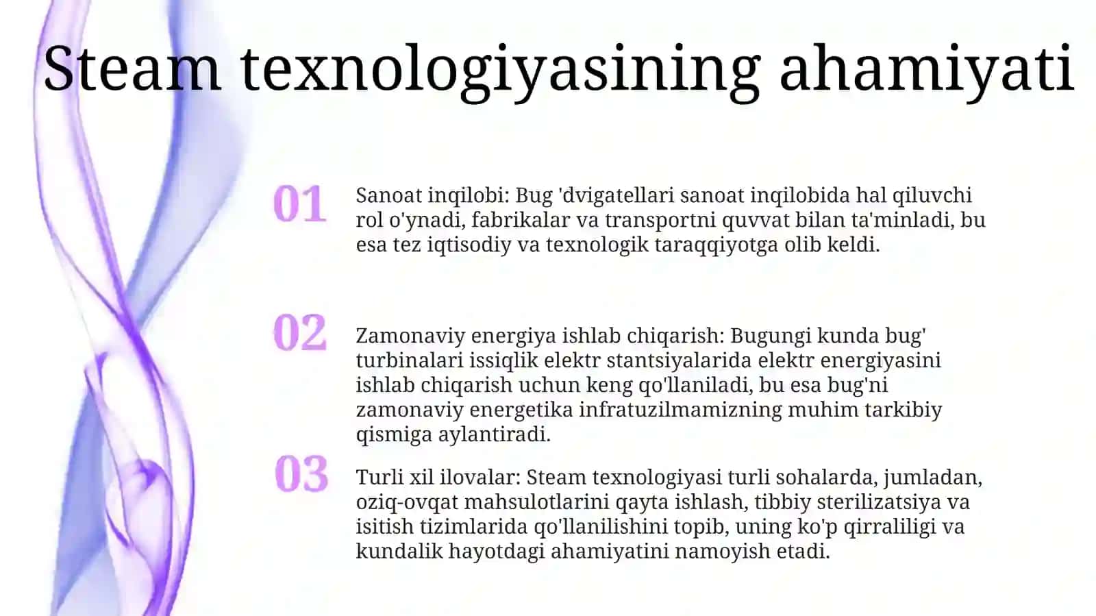 Óquv Dasturi SteamTexnalogiyasi 2