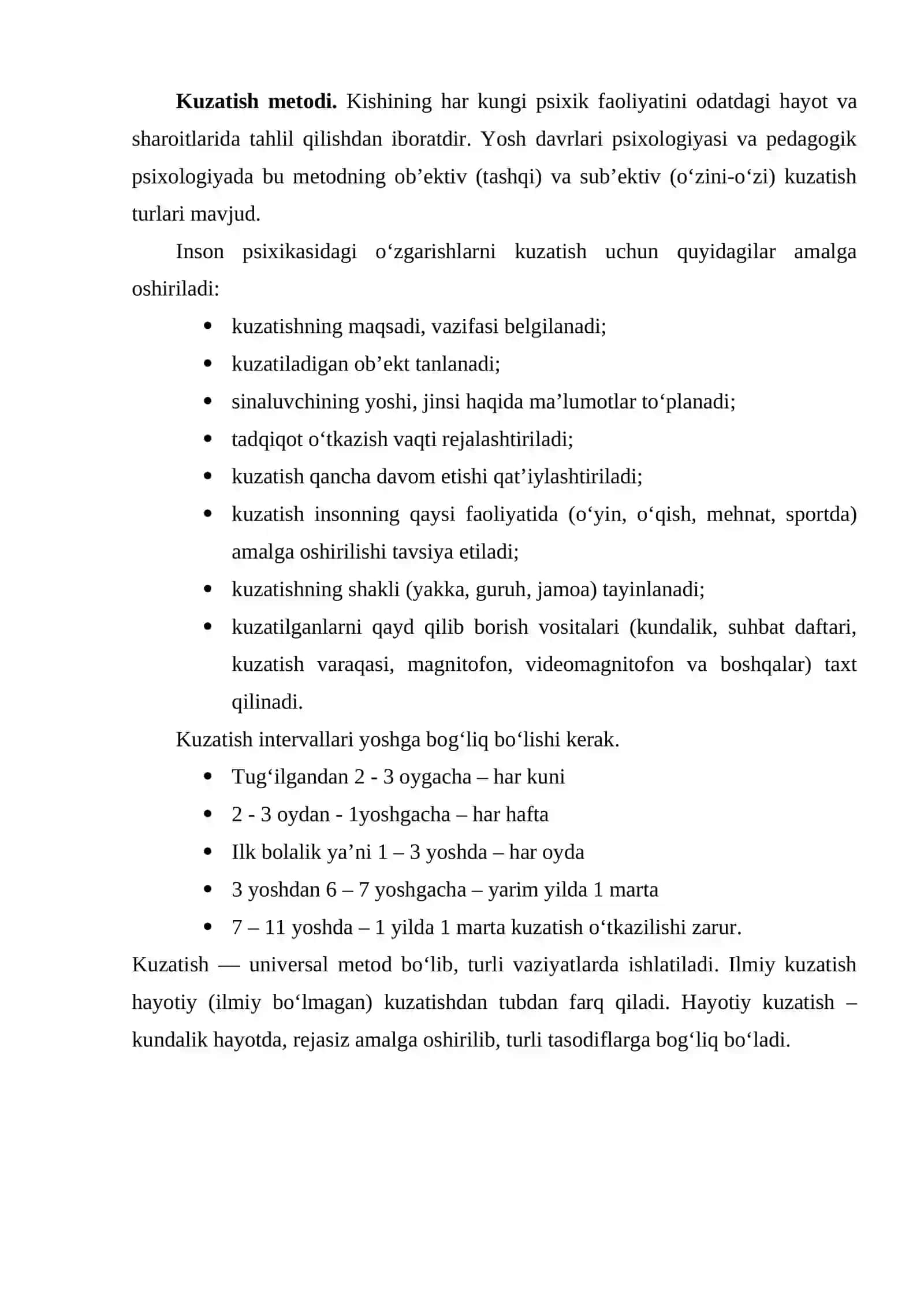 PEDAGOGIK PSIXOLOGIYANING METODLARI 2