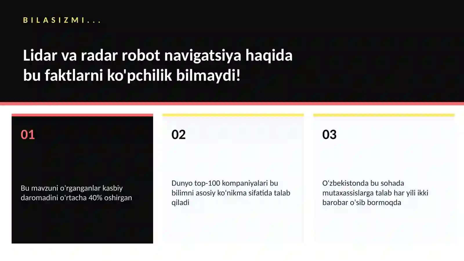 Lidar va radar robot navigatsiya 2