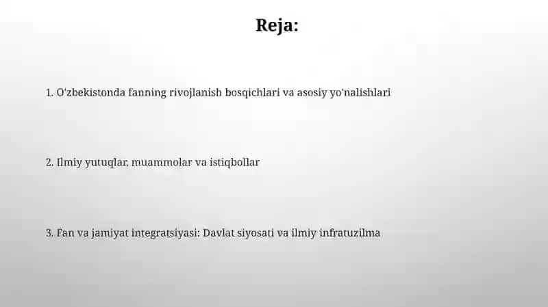 O'zbekistonda ilm-fanning rivojlanishi 2