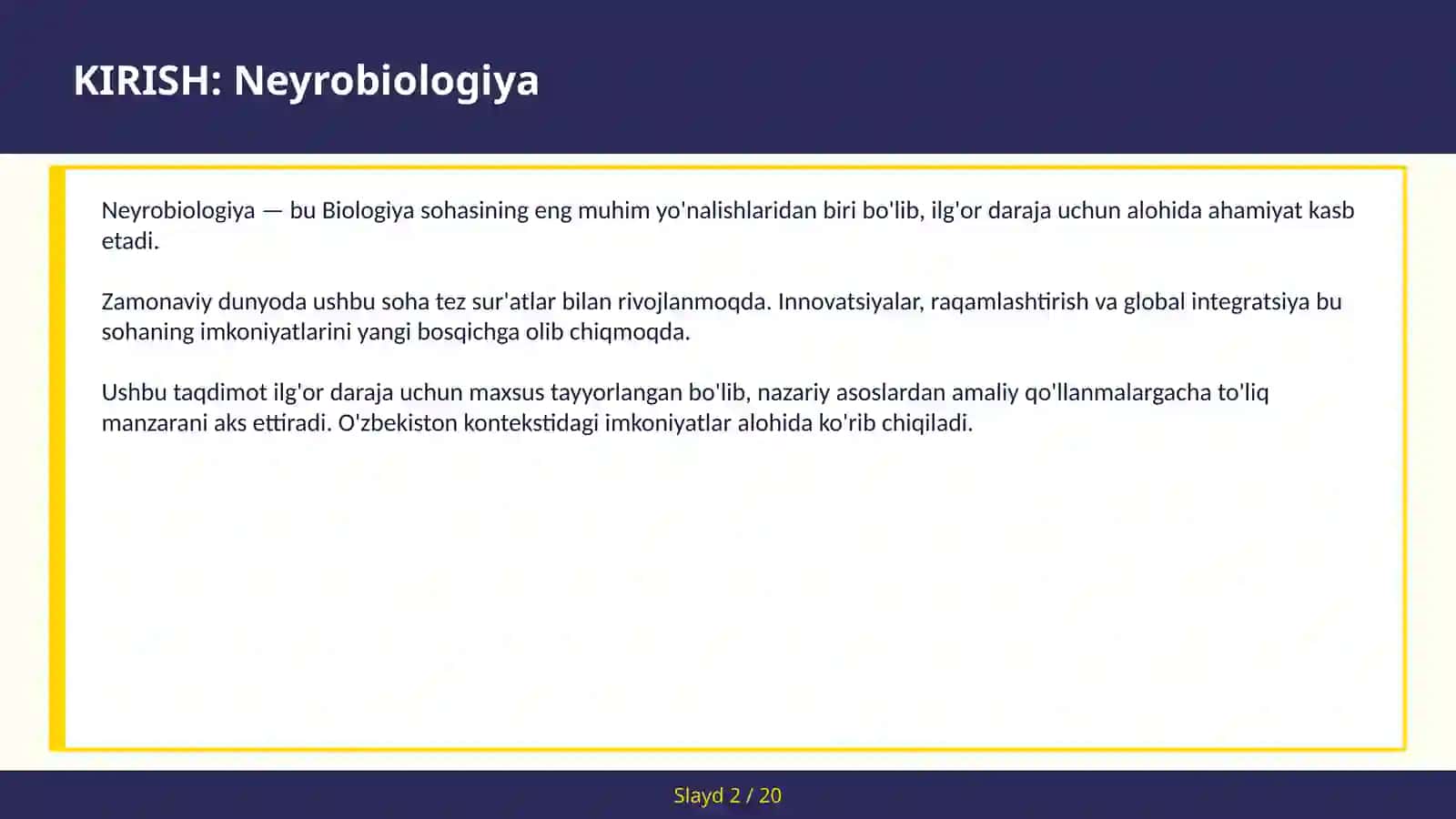 NEYROBIOLOGIYA 2