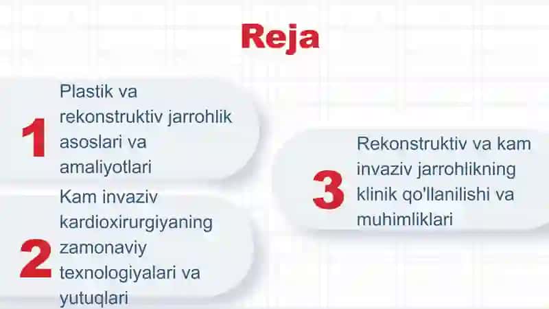 Plastik va Rekonstruktiv Jarrohlik Asoslari 2