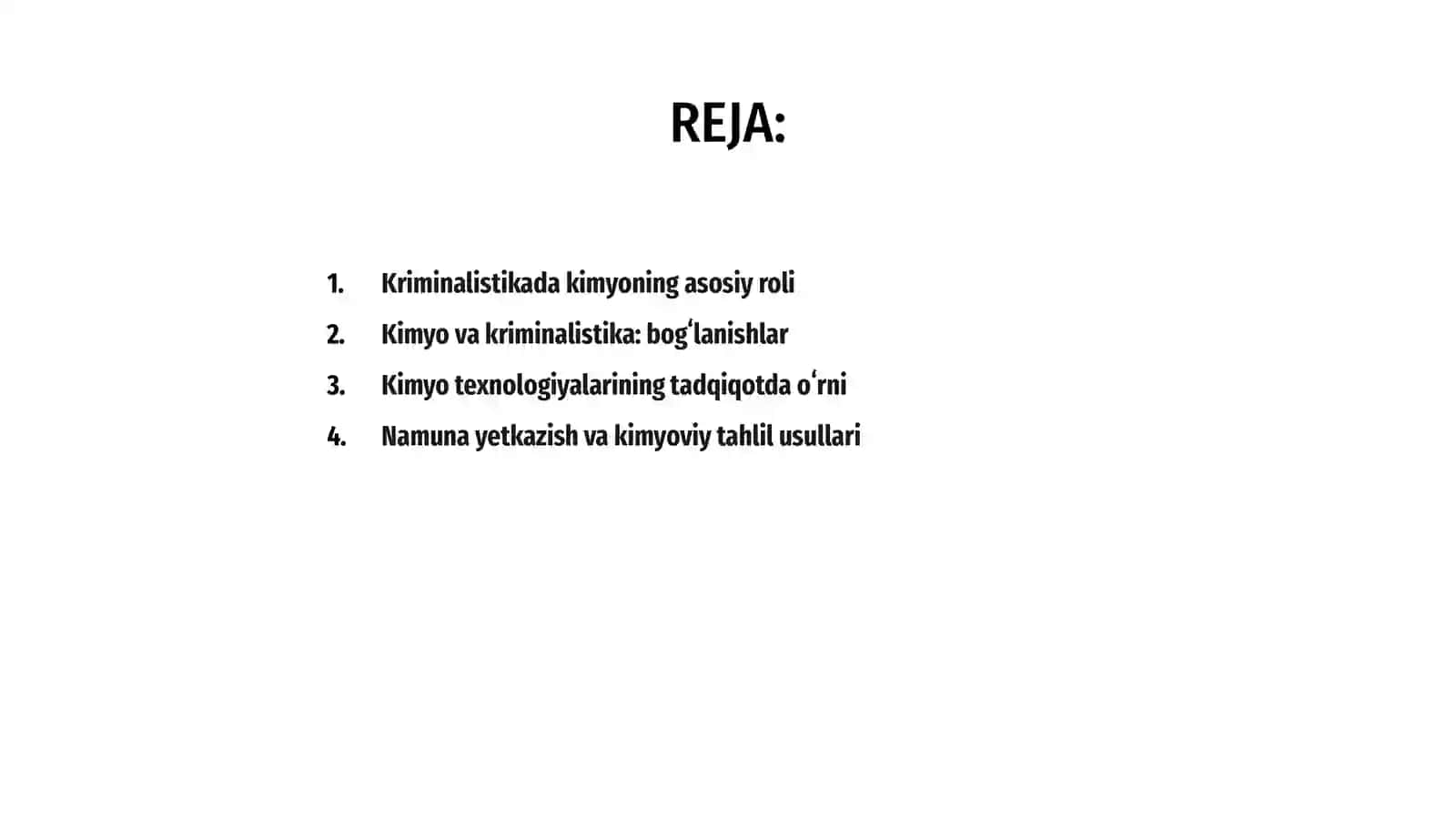Kriminalistikada kimyoning oʻrni 2