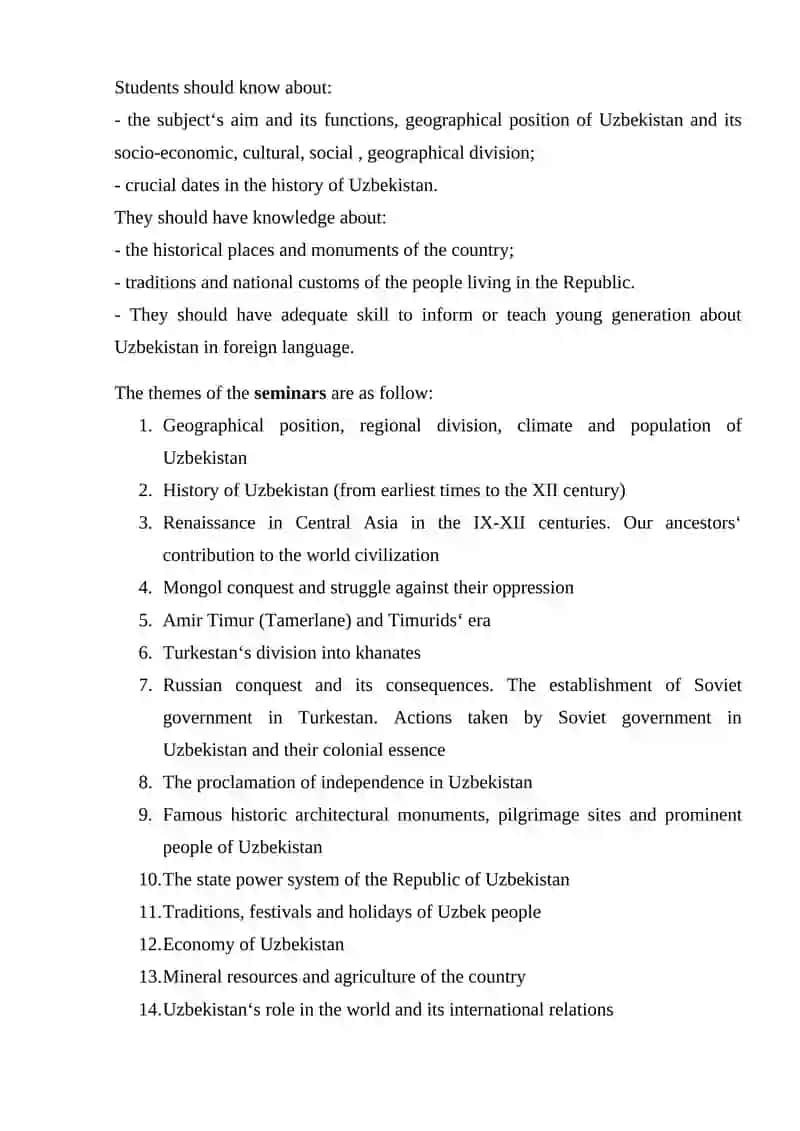 Country Study of Uzbekistan 2