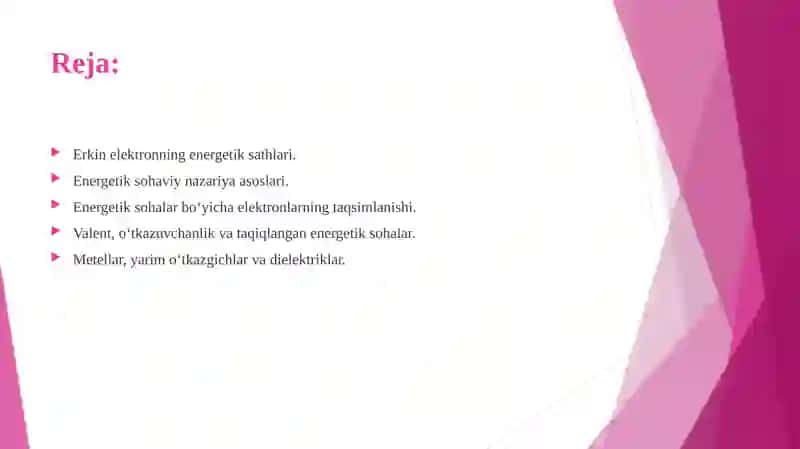 Kristallarning sohaviy nazariyasi 2
