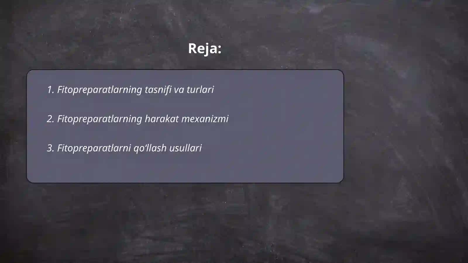 Fitopreparatlar va ularning qoʻllanishi 2