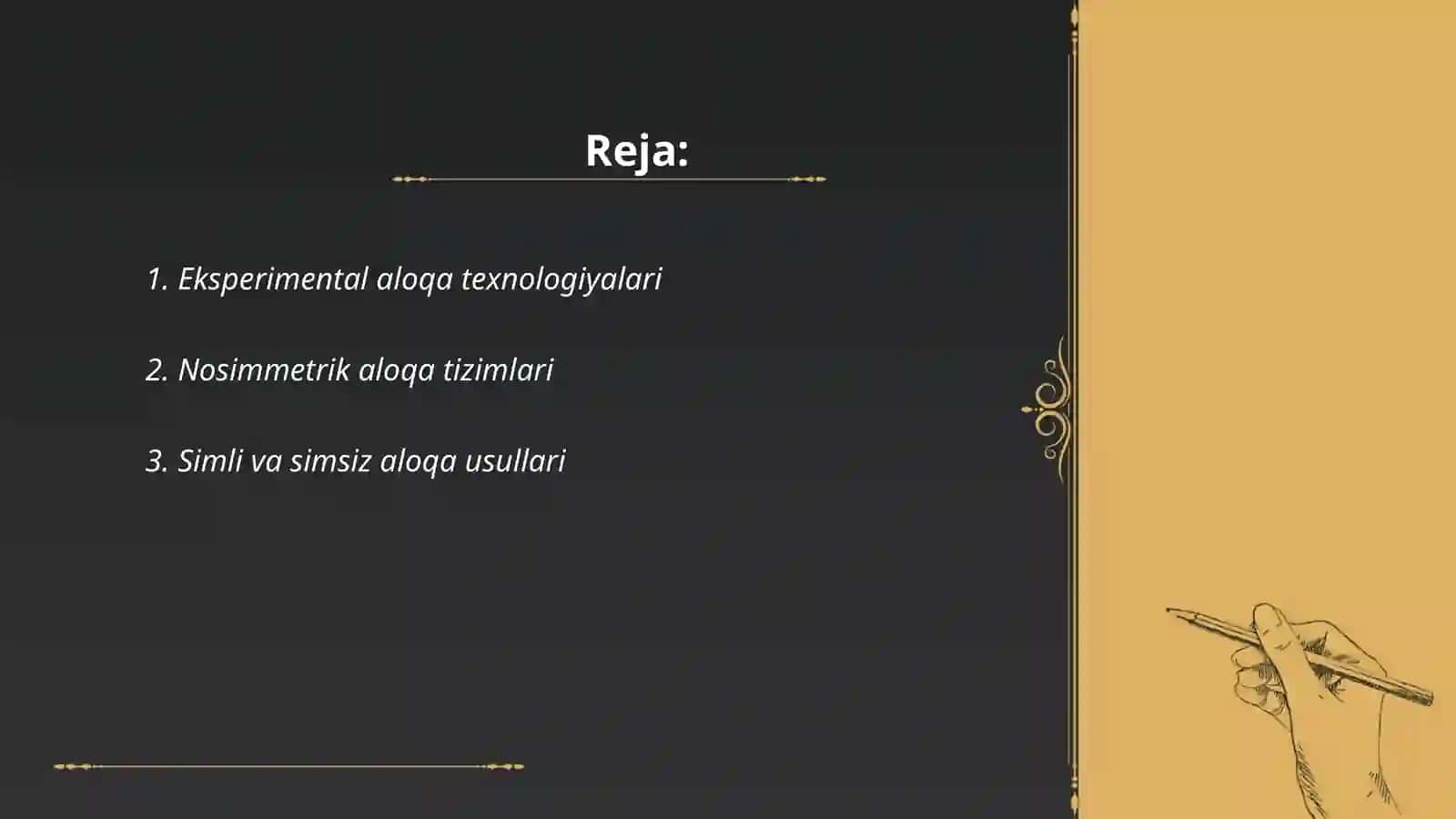 Eksperimental aloqa 2