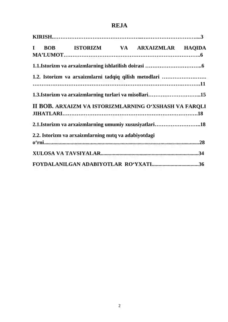 O‘zbek Tili Leksikasida Istorizm va Arxaizm 2