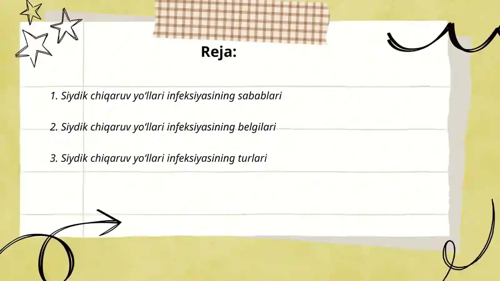 Siydik chiqaruv yoʻllari infeksiyasi 2