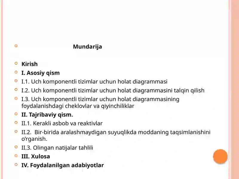 Uch komponentli Sistemalar uchun Holat Diagrammalari 2