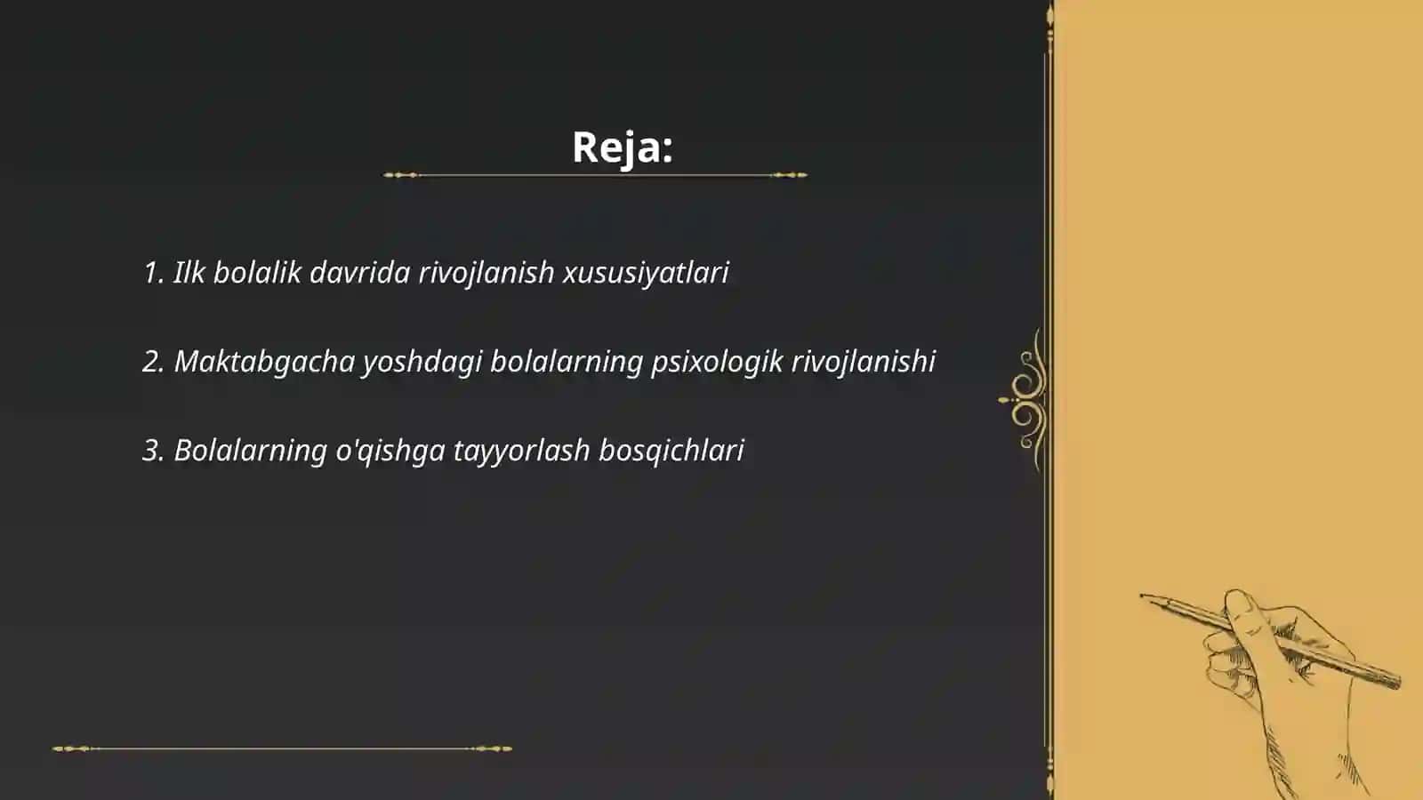 Ilk va maktabgacha yoshdagi bolalar pedagogikasi 2