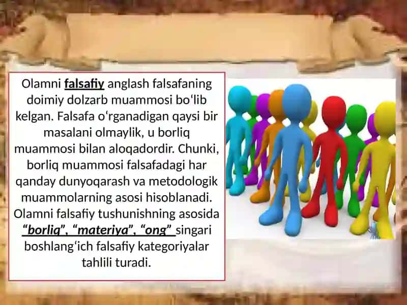 Borliq falsafasi(ontologiya) 2