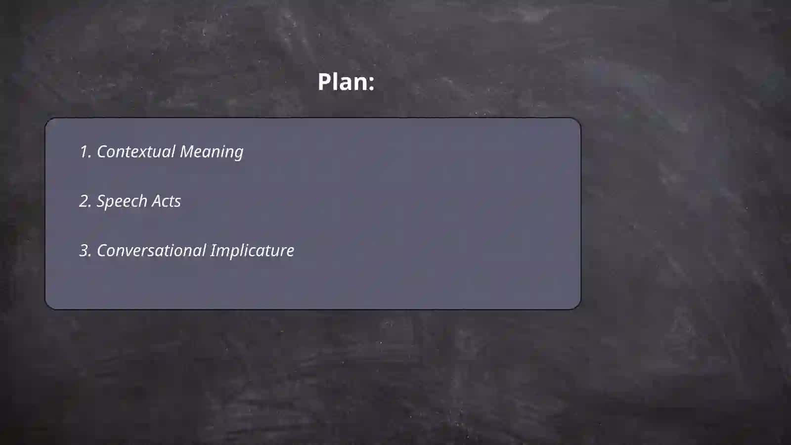 What is the Pragmatics 2