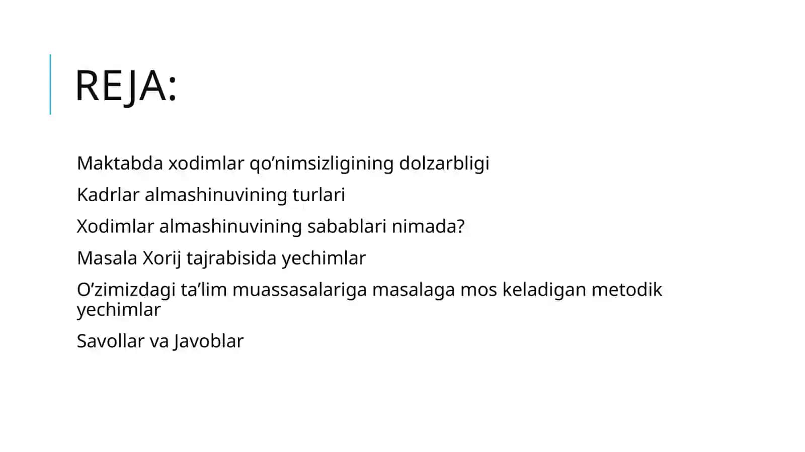 Maktabda xodimlar qo’nimsizligini bartaraf etish 2