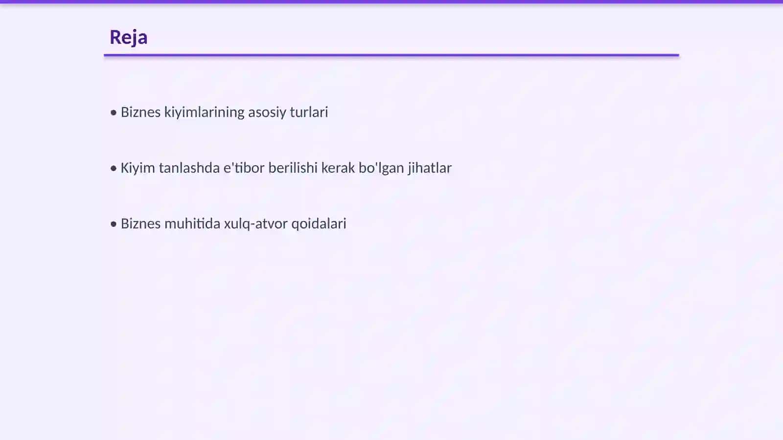 Biznes kiyimlarining asosiy turlari 2