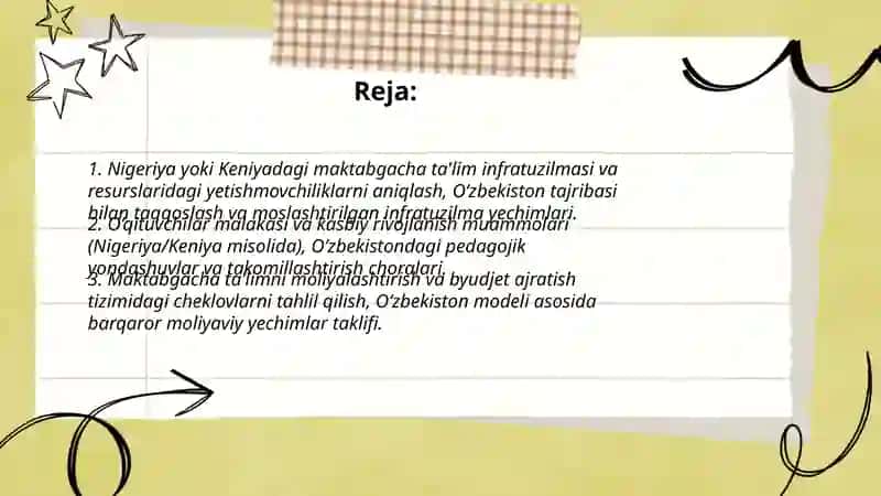 Maktabgacha ta'limning muammolari 2