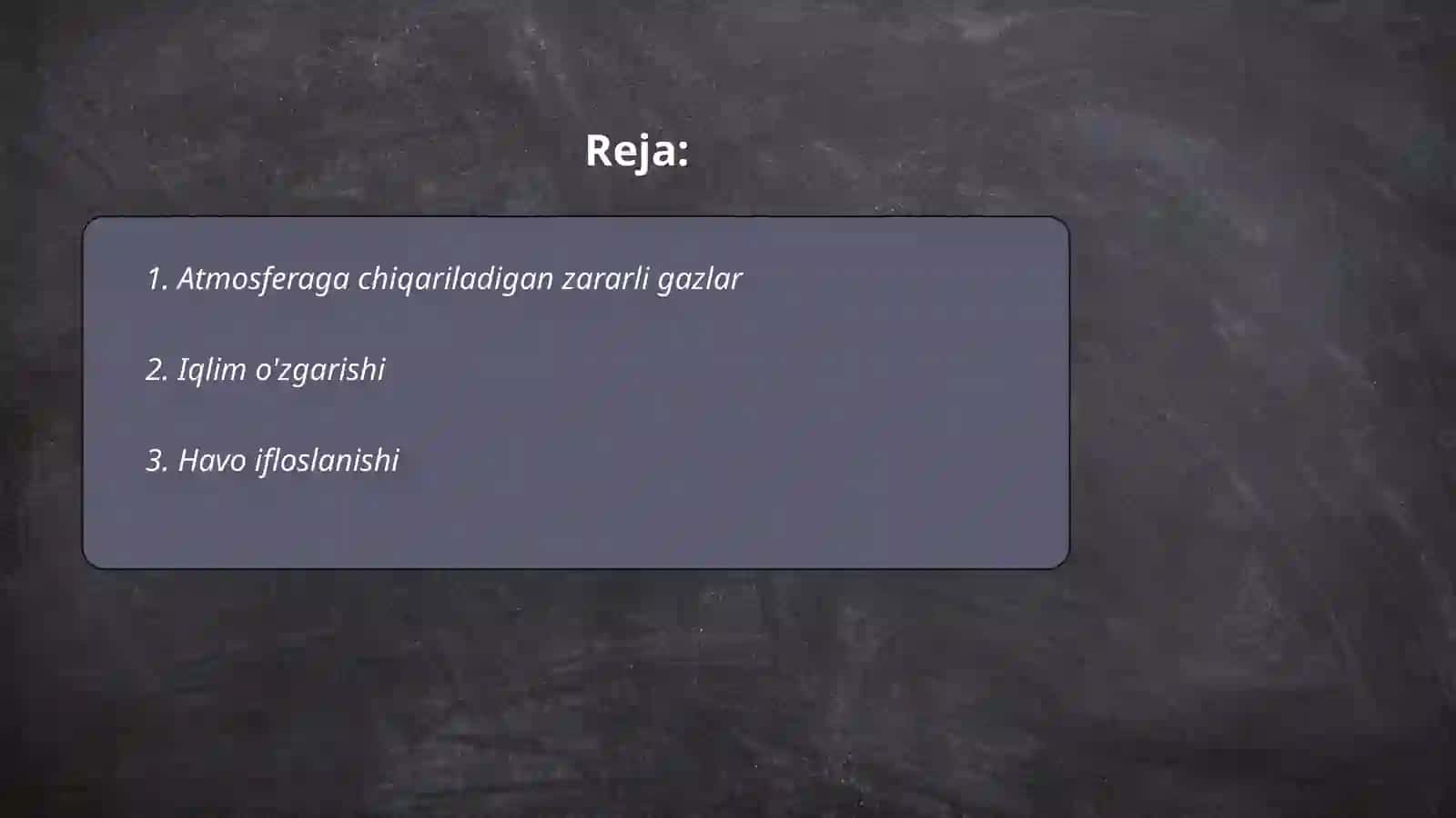 Antrapogen omillarning biosferaga ta'siri 2