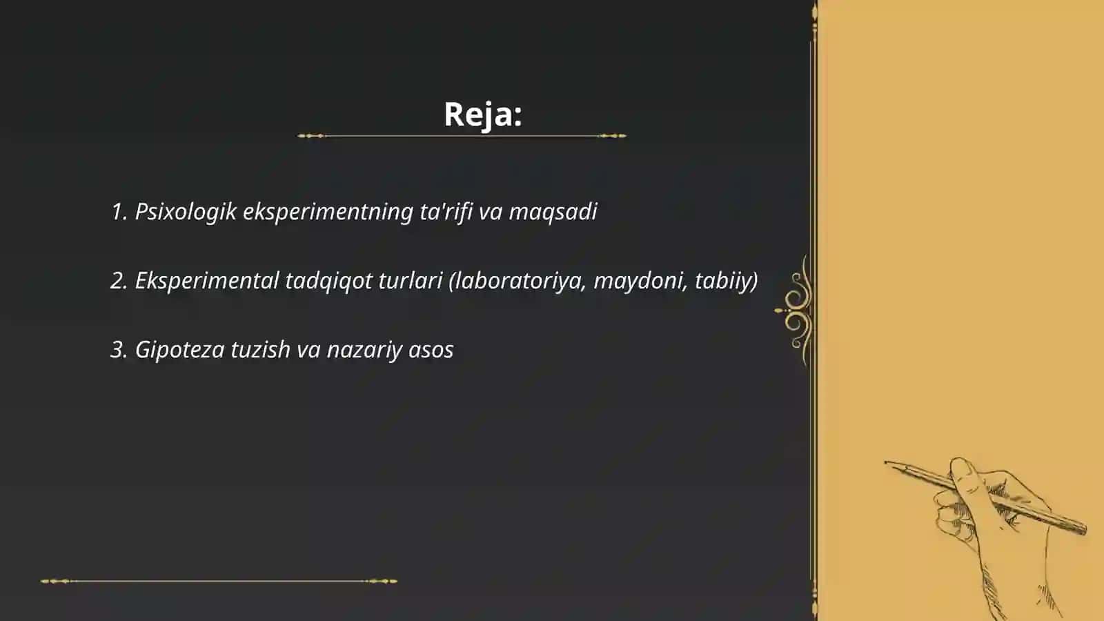Psixologik eksprimentning asoslari 2