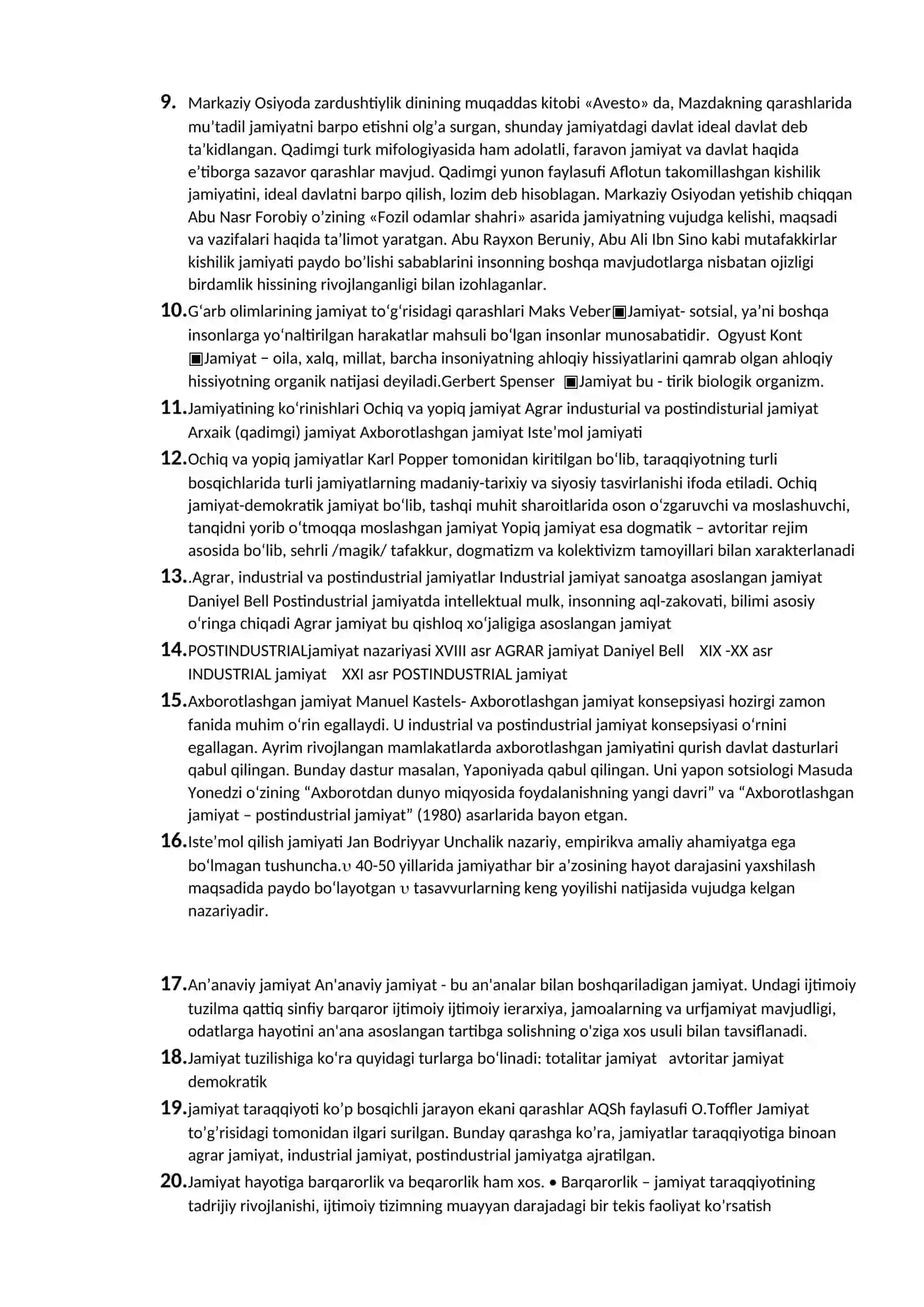9-mavzu:Jamiyat falsafasi 2