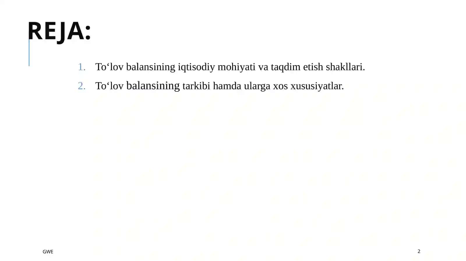 To‘lov va hisob-kitob balanslari 2