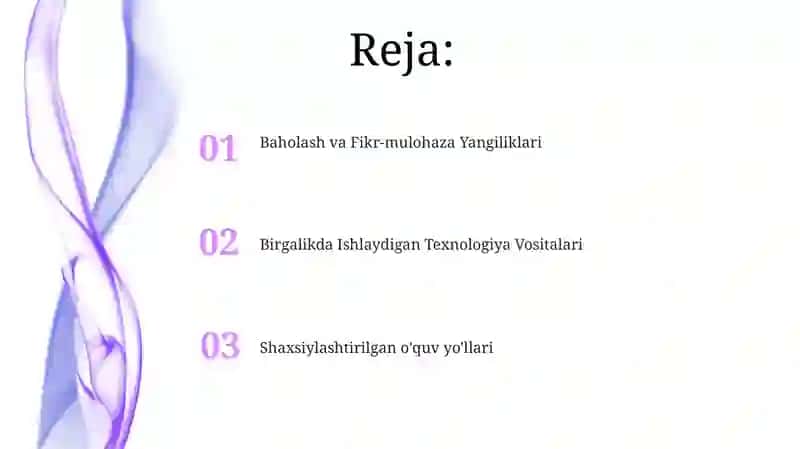 Shaxsiylashtirilgan o'quv yo'llari 2