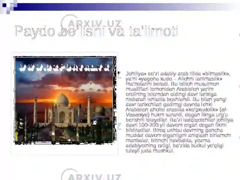 Johiliya davri tarixi 2