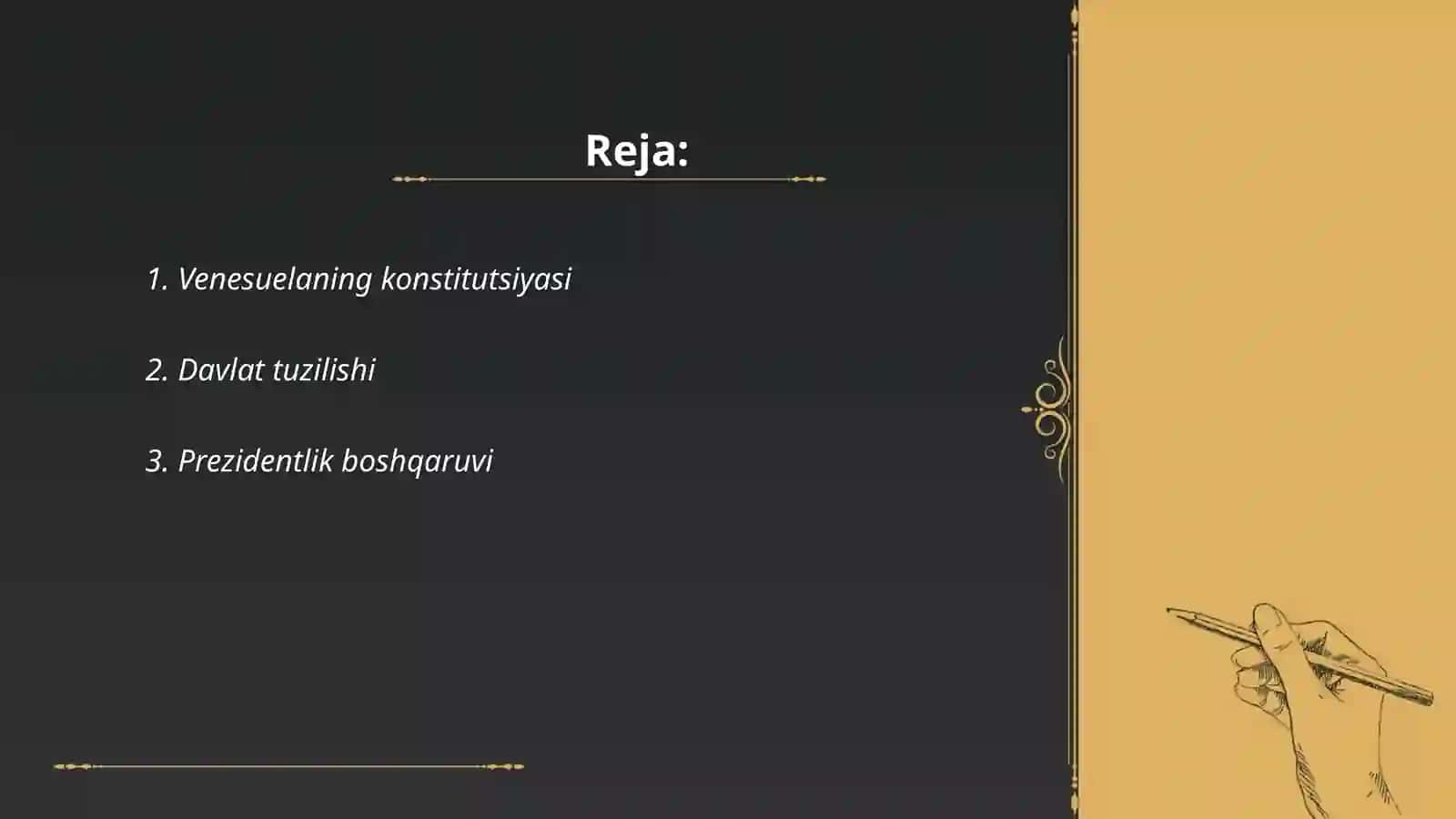 Venesuela davlat tuzilishi va siyosiy tizimi 2