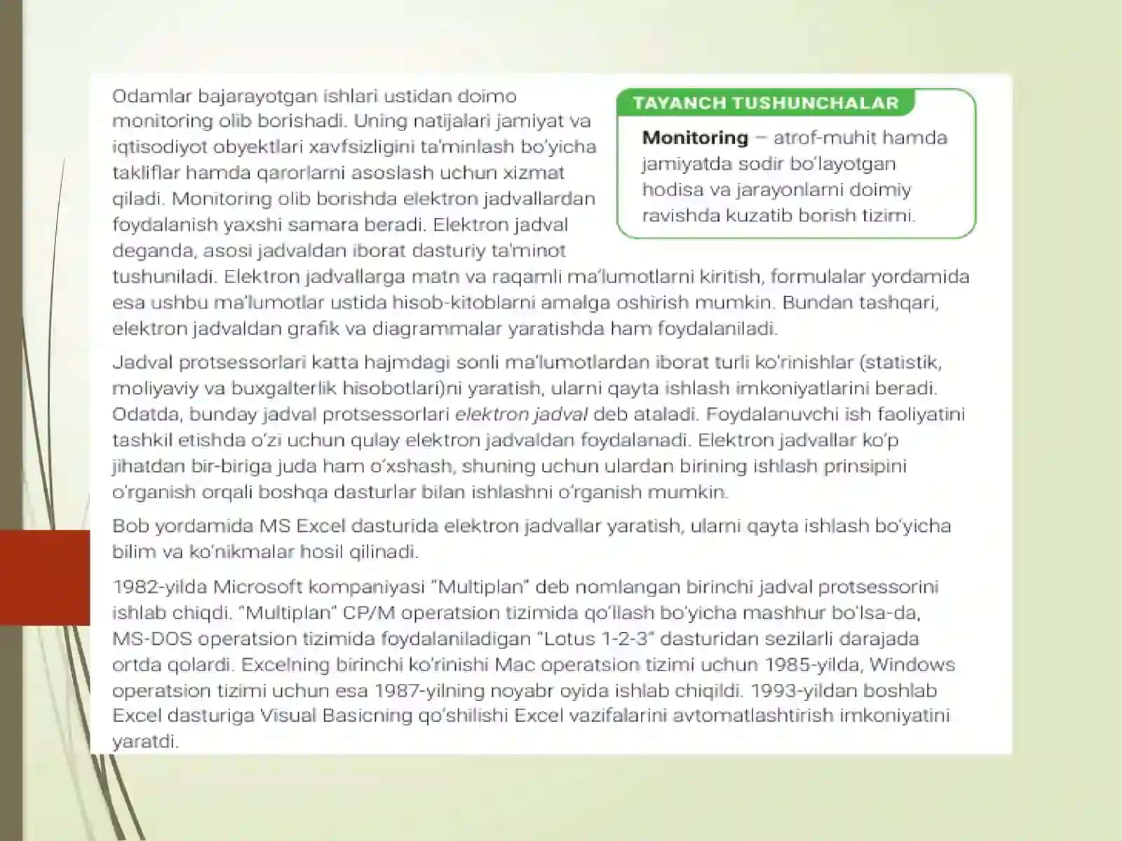 MICROSOFT EXCEL JADVAL MUHARRIRI 2