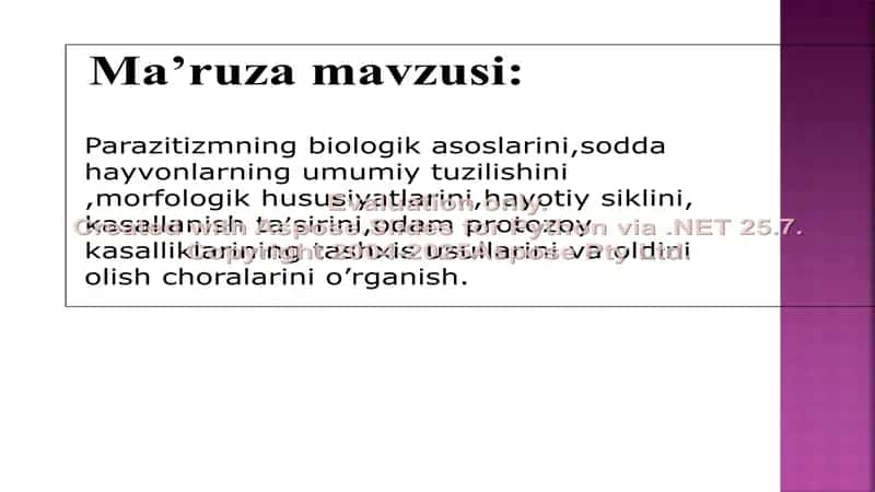 Tibbiy parazitologiya 2