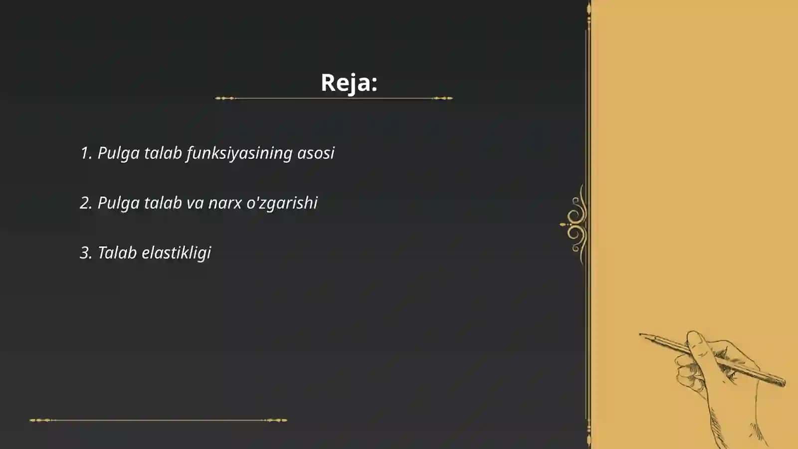 Pulga talab funksiyasi 2