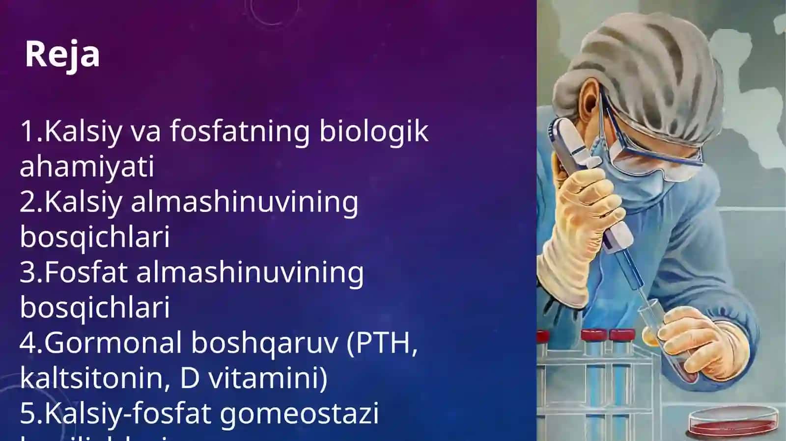 Kalsiy va fosfatlar almashinuvi 2