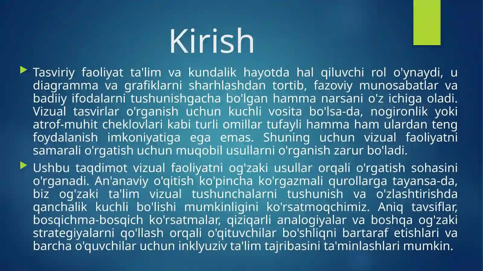 Tasviriy faoliyatga o'rgatishning o'zbek metodlari 2