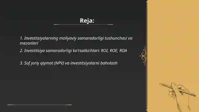 Investitsiya Statistikasi 2