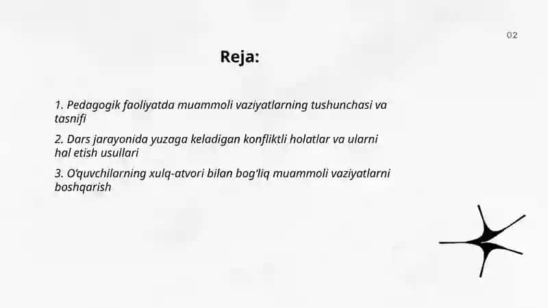 Pedagogik faoliyatda muammoli vaziyatlar 2